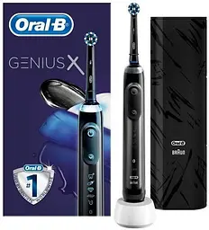 Електрична зубна щітка Oral-B Genius X (D706.513.6) Middnight Black