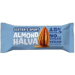 Протеиновая халва Sister's Sport Protein Halva, 40 грамм - Карамель-миндаль