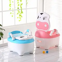 Горщик з м'яким сидінням Babyhood BHDNNZQB1 корівка Блакитний - мініатюра 3