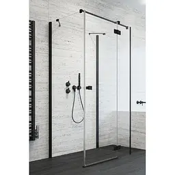 Душова стінка Radaway Essenza New Black KDJ/KDJ+S 80x200 скло прозоре (384051-54-01) - мініатюра 4
