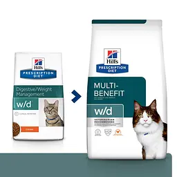 Сухий корм Hill's Prescription Diet w/d для котів при цукровому діабеті та для контролю ваги, з куркою, 1,5 кг - мініатюра 3