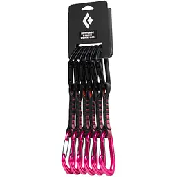 Набір відтяжек Black Diamond HotForge Hybrid Quickpack 12 cm 6 штук Ultra Pink (1033-BD 3811236015ALL1)