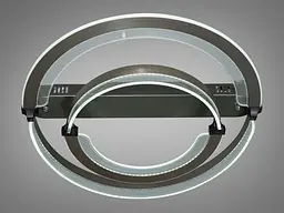 Стельова LED-люстра з пультом, диммером та підсвічуванням Diasha 5219/600+400 - мініатюра 2