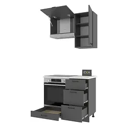 Комплект кухоннний Idea Н-23 100 см Антрацит - мініатюра 2