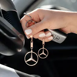Брелок з червоного золота Mercedes (Мерседес) (з9003.3)