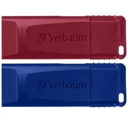 Флеш-накопичувач Verbatim USB флеш накопичувач 2x32GB Store'n'Go Slider Red/Blue USB 2.0 (49327)