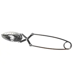 Ситечко-щипці для заварювання чаю Яйце сталеве - мініатюра 4