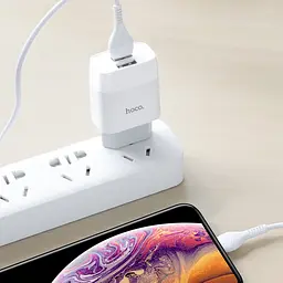 Адаптер мережевий Hoco Lightning Cable Glorious C73A - мініатюра 4