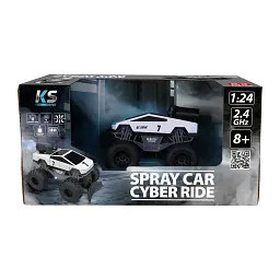 Радіокерована іграшка KS Drive Spray Car – Cyber Ride (білий, 1:24, вихлопна пара) (SL-6076RH) - мініатюра 7