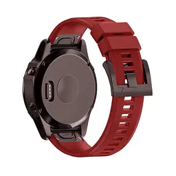 Силіконовий ремінець Primo для годинника Garmin Fenix 3/3HR/Fenix 5X/6X Red - мініатюра 2