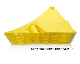 Черевик противідкатний - вантажний TIR (467x225x198) LOKHEN DIN 76051/E53 - мініатюра 3