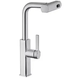 Змішувач для кухні з висувним виливом Mixxus Premium Hammer 014 MI6953 Хром