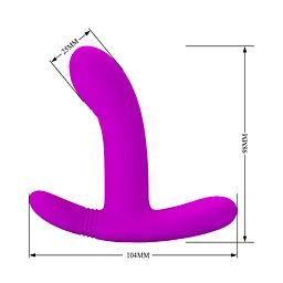 Вібратор PRETTY LOVE- Geri Purple, 12 vibration functions 3 licking settings Wireless remote contro PRETTY LOVE BI-300002W 100189 - мініатюра 6