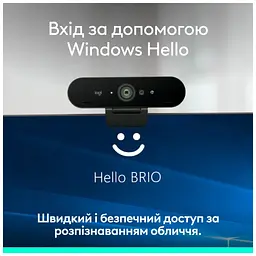 Веб-камера Logitech Brio 4K Ultra HD for Business Graphite (960-001746) - мініатюра 12