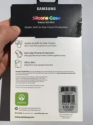 Оригінальний силіконовий чохол для Samsung Galaxy S24 Ultra Samsung Silicone Case Dark Violet EF-PS928TEEGWW (S928) - мініатюра 4
