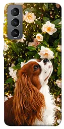 TPU чохол Demsky Flower spaniel для Samsung Galaxy S21 FE