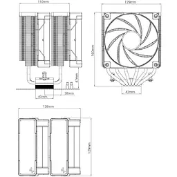 Кулер для процесора Deepcool AK620 (R-AK620-BKNNMT-G) Б/в - мініатюра 9