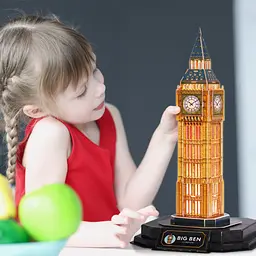 Тривимірна головоломка-конструктор CubicFun з LED підсвіткою Біг Бен (L537h) - мініатюра 5