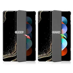 Чохол-книжка BeCover Smart Case для Apple iPad Air 11" M2/M3 2024/2025 Black Abstraction (711598) - мініатюра 3