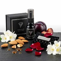 Ароматизатор автомобільний Hurricane Black Silver Premium (У комплекті Спрей)