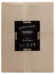 Комплект постільної білизни Сімейний Duet 150х200 см Mocha/Ivory SOHO pbe0050829 - мініатюра 4