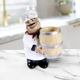 Статуетка декоративна МВМ My Home Кухар (DH-ST-02-1 WHITE) - мініатюра 2