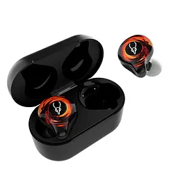 Бездротові Bluetooth навушники Sabbat G12 Elite Truth з підтримкою ігрового режиму чорно-помаранчеві