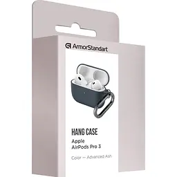 Чохол ArmorStandart Hang Case для Apple AirPods Pro 3 Advanced ash (ARM88270) [149491] - мініатюра 3