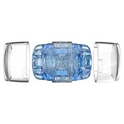 Мастурбатор Fleshlight Quickshot Turbo Blue Ice, компактний, чудово для пар і мінету - мініатюра 5