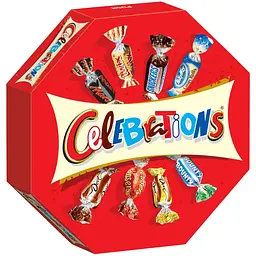 Уцінка. Набір цукерок та печева Celebrations Centerpiece у подарунковій упаковці 385 г