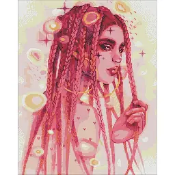 Алмазна мозаїка Дивовижна незнайомка lesya_nedzelska_art Ідейка AMO7495 40х50 см