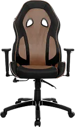 Геймерське крісло GT Racer чорне коричневе (X-2645 Black/Brown) - мініатюра 2