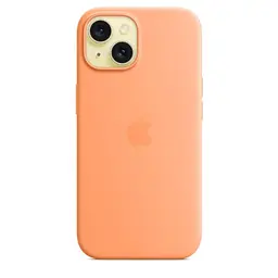 Силіконовий чохол CasePro Silicone Case з MagSafe Orange Sorbet для iPhone 15 Plus - мініатюра 3