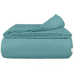 Плед покривало Cosas Azure Knitted Braid 240х260 см косичка (Blanket_50Azure_KnittedBraid_240x260)