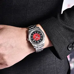 Наручний годинник чоловічий PD-1764 Silver-Red Pagani Design acs0031197 - мініатюра 3