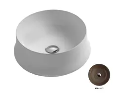 Умивальник Simas Sharp 42 см круглий Moka matt Moka Коричневий SH02MK