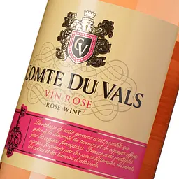 Вино Comte du Vals Rose рожеве сухе 0.75 л - мініатюра 5