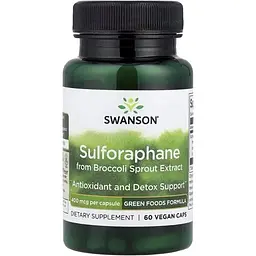 Амінокислота Sulforaphane 400 mg, 60 вегакапсул Swanson vit0003876 - мініатюра 2