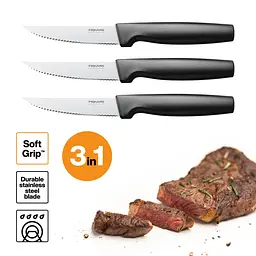 Набір ножів для стейка Fiskars Functional Form ™ 3 шт 1057564 - мініатюра 2