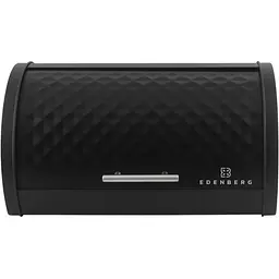 Хлібниця з нержавіючої сталі Edenberg 38.5x27x19 см чорна EB-133 - мініатюра 2