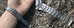 Зовнішній чоловічий годинник Skmei 1123 сріблястий - мініатюра 8