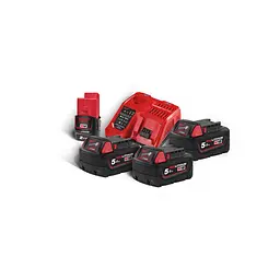 Енергокомплект Li-Ion MILWAUKEE, M18 NRG-503 (ЗУ M12-18FC, 3х5Аг В5) + подарунок M12 B2 2Аг - мініатюра 3