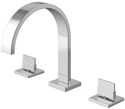 Змішувач для умивальника Kohlman Axis chrome QB202N Хром