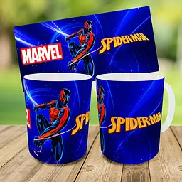 Набір: дитяча сумка-бананка+кружка Людина-павук «Spider-Man» 32х15см, бананка для хлопчика через плече на подарунок (01009) - мініатюра 3