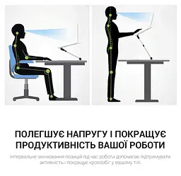 Стол-підставка для ноутбука 17.3 дюйма з охолодженням OfficePro OPCD-1230 2xfans Black - мініатюра 14