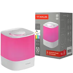 LED світильник акумуляторний Titanum рожевий (TLTF-016RW)