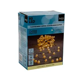 Гірлянда-кластер Luca Lighting Кульки 80 LED теплий білий 5 м (1105717)