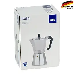 Кавоварка гейзерна Kela Italia 300 мл 6 чашок срібляста (10591) - мініатюра 6