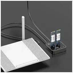Док-станція для накопичувачів Maiwo 2*NVMe M.2 SSD Key M/B+M USB 3.1 Gen2 Type-C (K3016P) - мініатюра 5