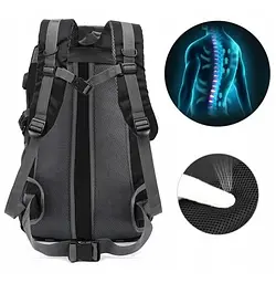 Рюкзак спортивний для ноутбука 17.4 Voltronic Alaska 40L 52x31x23cm Black
